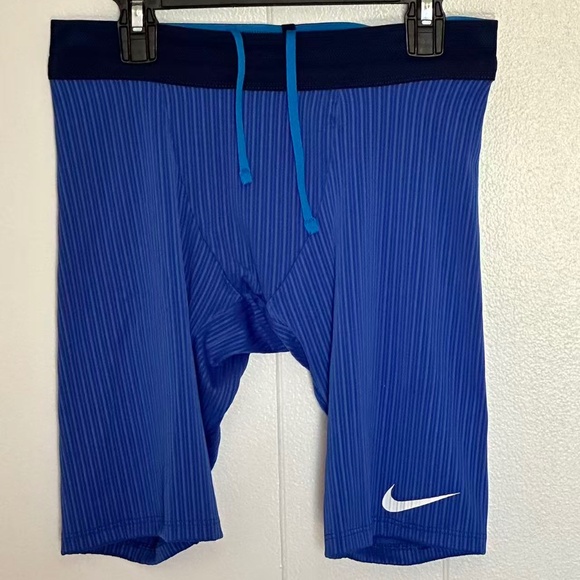 Nike Pro Elite Team USA Running Half Tights Blue Mens Size Medium - Picture 1 of 3